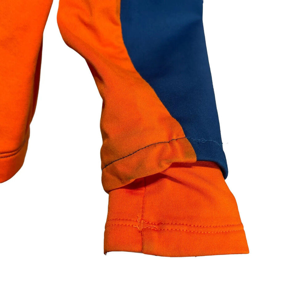 przewalski cycling thermal jacket Orange Blue Full Zip - Picture 5 of 6